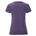 Violet Chiné - Back - Fruit of the Loom - T-shirt ICONIC - Fille