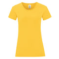 Tournesol - Front - Fruit of the Loom - T-shirt ICONIC - Fille