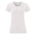 Blanc - Front - Fruit of the Loom - T-shirt ICONIC - Fille