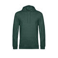 Vert foncé Chiné - Front - B&C - Sweat à capuche - Homme