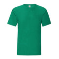 Vert chiné - Front - Fruit Of The Loom - T-shirt manches courtes ICONIC - Homme