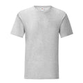 Gris chiné - Front - Fruit Of The Loom - T-shirt manches courtes ICONIC - Homme