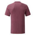 Bordeaux Chiné - Back - Fruit Of The Loom - T-shirt manches courtes ICONIC - Homme