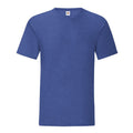 Bleu roi chiné - Front - Fruit Of The Loom - T-shirt manches courtes ICONIC - Homme