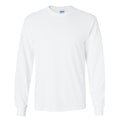 Blanc - Front - T-shirt uni à manches longues Gildan pour homme