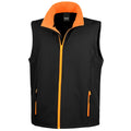 Noir - Orange - Front - Result - Veste sans manches PRINTABLE - Homme