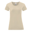 Beige pâle - Back - Fruit of the Loom - T-shirt ICONIC - Femme