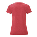 Rouge Chiné - Back - Fruit of the Loom - T-shirt ICONIC - Femme