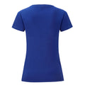 Bleu cobalt - Back - Fruit of the Loom - T-shirt ICONIC - Femme