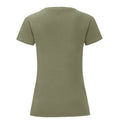 Olive classique - Back - Fruit of the Loom - T-shirt ICONIC - Femme