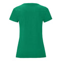 Vert chiné - Back - Fruit of the Loom - T-shirt ICONIC - Femme