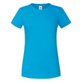 Azur - Front - Fruit of the Loom - T-shirt ICONIC - Femme