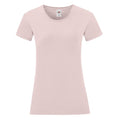 Rose pâle - Front - Fruit of the Loom - T-shirt ICONIC - Femme