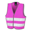 Rose fluo - Front - SAFE-GUARD by Result - Gilet haute visibilité CORE ENHANCED - Enfant