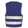 Bleu marine - Back - SAFE-GUARD by Result - Gilet haute visibilité CORE ENHANCED - Enfant