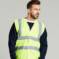 Jaune - Back - Ultimate Clothing Collection - Gilet haute visibilité UCC4 - Adulte