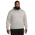 Blanc - Gris - Argent brossé - Front - Nike - Sweat à capuche - Homme