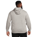 Blanc - Gris - Argent brossé - Back - Nike - Sweat à capuche - Homme