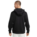 Noir - Argent brossé - Back - Nike - Sweat à capuche - Homme