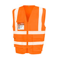 Orange fluo - Front - WORK-GUARD by Result - Gilet haute visibilité - Adulte