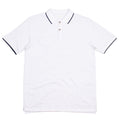 Blanc - Bleu marine - Front - Mantis - Polo - Homme