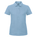 Bleu clair - Front - B&C - Polo ID.001 - Femme