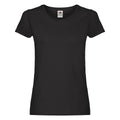 Noir - Front - Fruit of the Loom - T-shirt - Femme