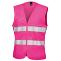 Rose fluo - Front - Result - Gilet haute visibilité - Femme