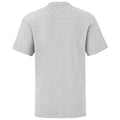 Gris chiné - Back - Fruit of the Loom - T-shirt ICONIC - Enfant