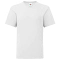 Blanc - Front - Fruit of the Loom - T-shirt ICONIC - Enfant