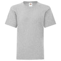 Gris chiné - Front - Fruit of the Loom - T-shirt ICONIC - Enfant