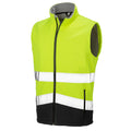 Jaune fluo - Noir - Front - Safegard - Veste sans manches - Homme