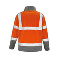 Orange fluo - Back - SAFE-GUARD by Result - Veste polaire - Homme