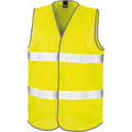 Jaune - Front - SAFE-GUARD by Result - Gilet haute visibilité MOTORIST - Homme