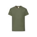 Olive classique - Front - Fruit of the Loom - T-shirt ORIGINAL - Enfant