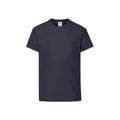 Bleu marine foncé - Front - Fruit of the Loom - T-shirt ORIGINAL - Enfant