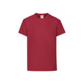 Rouge orangé - Front - Fruit of the Loom - T-shirt ORIGINAL - Enfant