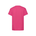 Fuchsia - Back - Fruit of the Loom - T-shirt ORIGINAL - Enfant