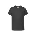 Noir - Front - Fruit of the Loom - T-shirt ORIGINAL - Enfant