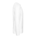 Blanc - Side - B&C - T-shirt #E190 - Homme