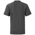 Gris foncé chiné - Back - Fruit of the Loom - T-shirt ICONIC - Enfant