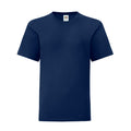 Bleu marine - Front - Fruit of the Loom - T-shirt ICONIC - Enfant