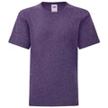 Violet - Front - Fruit of the Loom - T-shirt ICONIC - Enfant