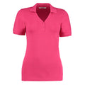 Framboise - Front - Polo à manches courtes et col en V Kustom Kit Sophia Comfortec® pour femme