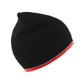 Noir-Rouge - Front - Result - Bonnet réversible - Unisexe