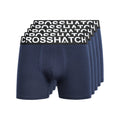 Bleu marine - Front - Crosshatch - Boxers ASTRAL - Homme