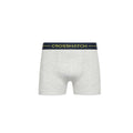 Jaune - Gris - Bleu marine - Side - Crosshatch - Boxers WARBLER - Homme