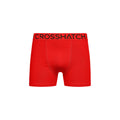 Rouge - Gris - Noir - Side - Crosshatch - Boxers KNIGHTLING MVE - Homme