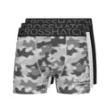 Gris chiné - Noir - Front - Crosshatch - Boxers GUILLEMOT - Homme