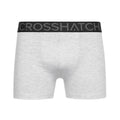 Gris chiné - Noir - Side - Crosshatch - Boxers GUILLEMOT - Homme